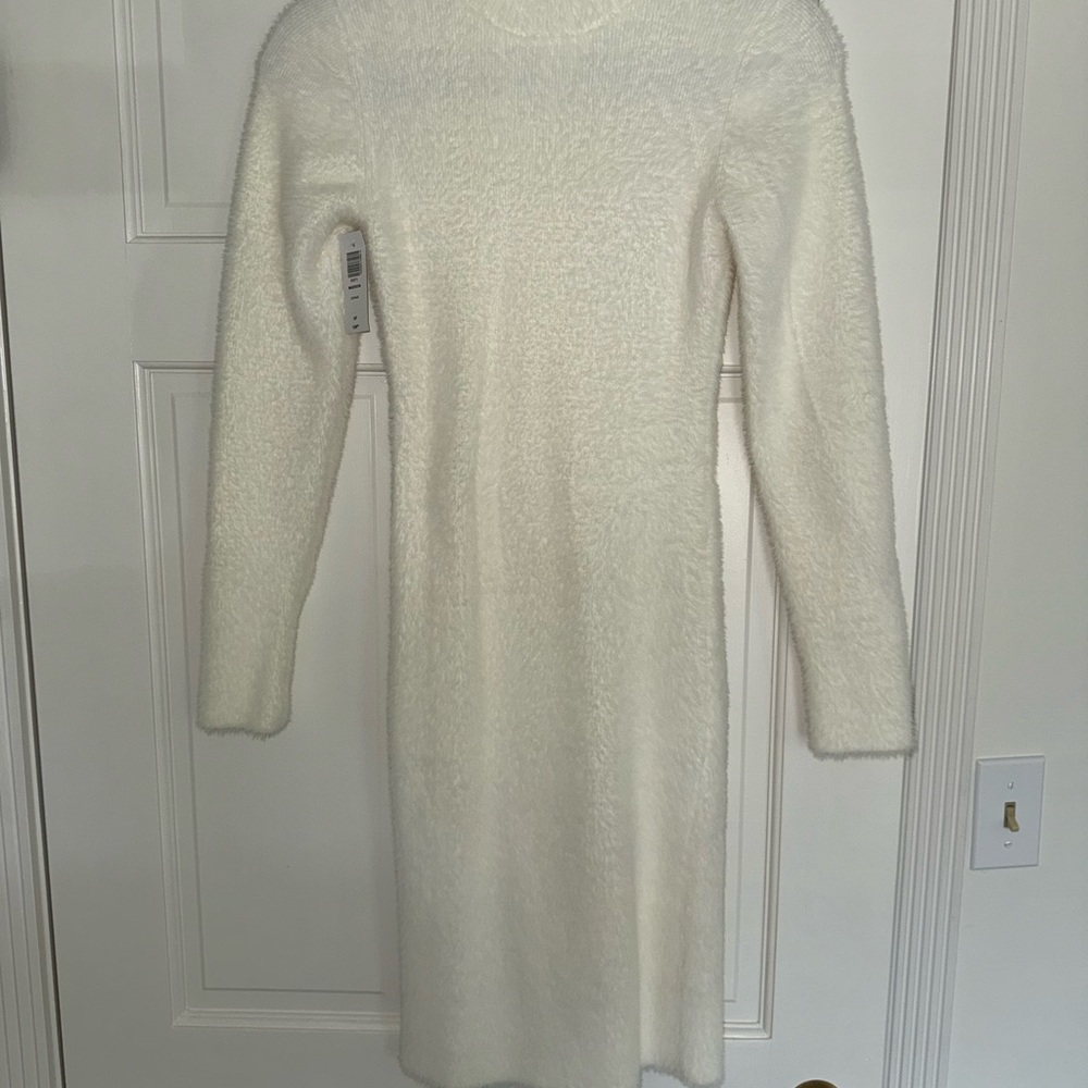 Babaton Cozy Cream Long Sleeve Dress